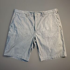 Duluth Trading Co Flex Ballroom Khaki Mens 40 Gray Casual Workwear Shorts